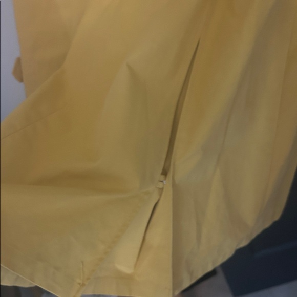 Isaac Mizrahi Yellow Trench Coat - Picture 8 of 9
